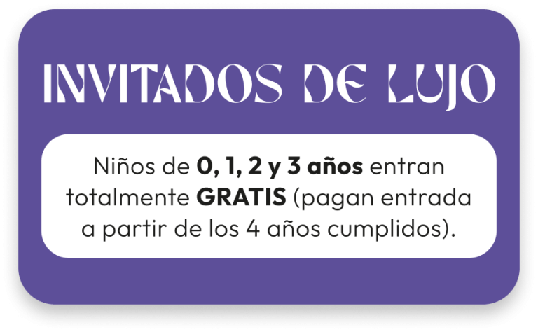 oferta circo de dinosaurio, niños entran gratis hasta los 4 años cumplidos